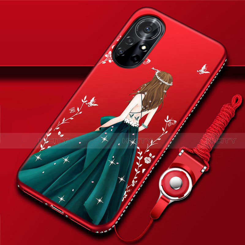 Funda Silicona Gel Goma Vestido de Novia Carcasa para Huawei Nova 8 Pro 5G Verde