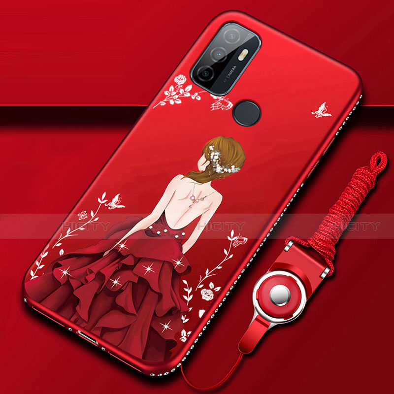 Funda Silicona Gel Goma Vestido de Novia Carcasa para Oppo A32