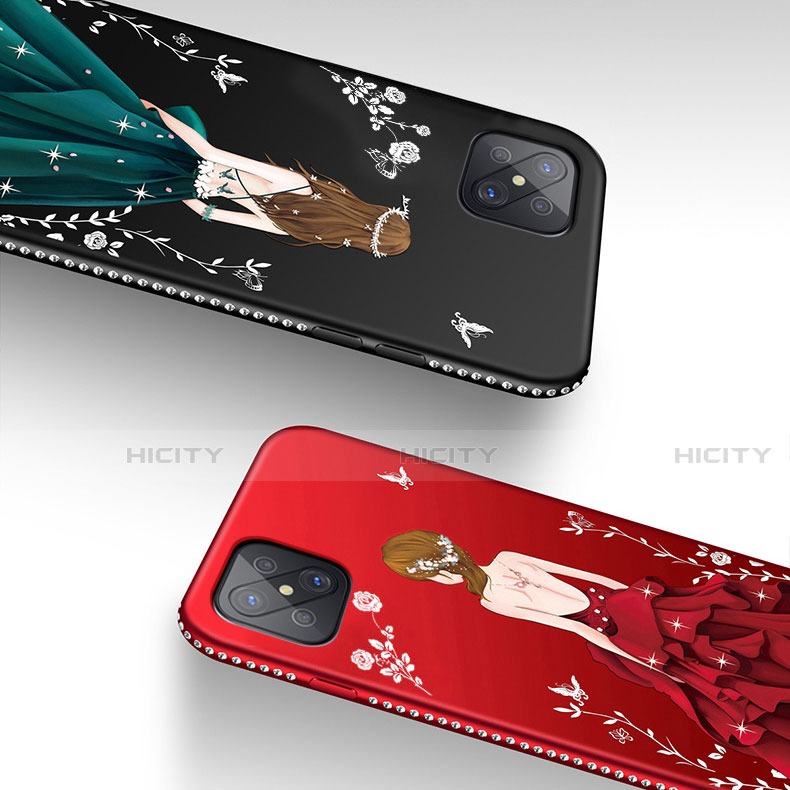 Funda Silicona Gel Goma Vestido de Novia Carcasa para Oppo A92s 5G