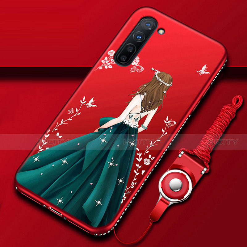 Funda Silicona Gel Goma Vestido de Novia Carcasa para Oppo K7 5G Multicolor