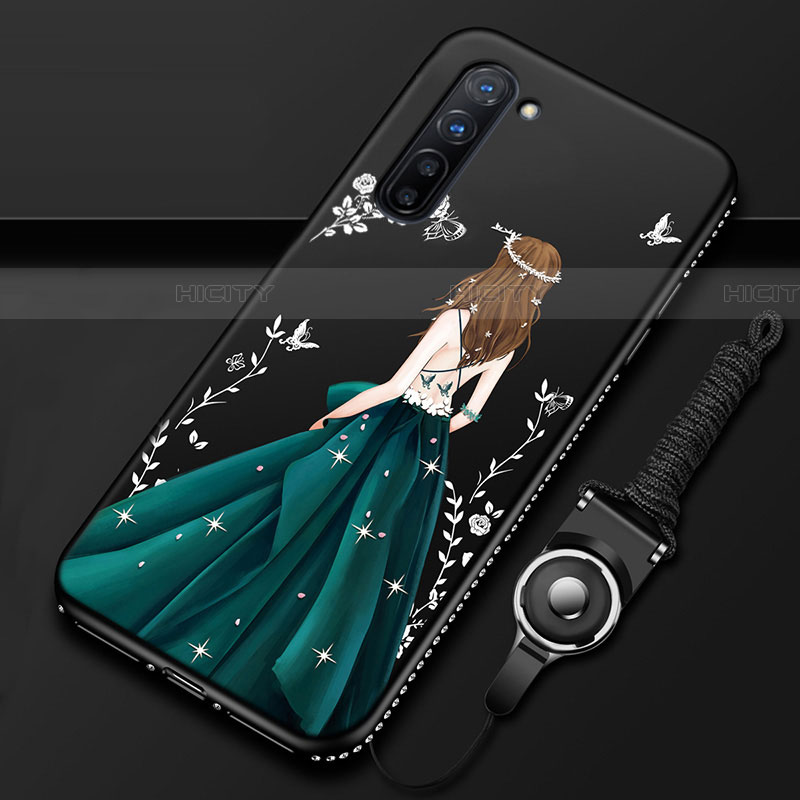 Funda Silicona Gel Goma Vestido de Novia Carcasa para Oppo Reno3