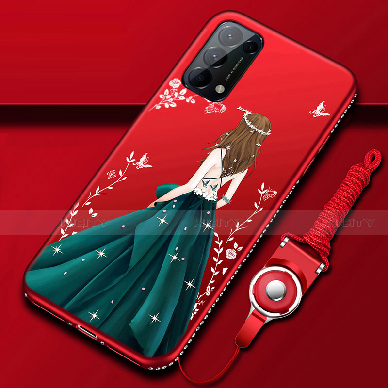 Funda Silicona Gel Goma Vestido de Novia Carcasa para Oppo Reno5 Pro 5G