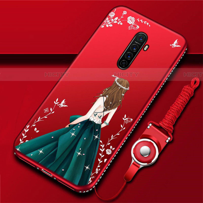 Funda Silicona Gel Goma Vestido de Novia Carcasa para Realme X2 Pro Multicolor