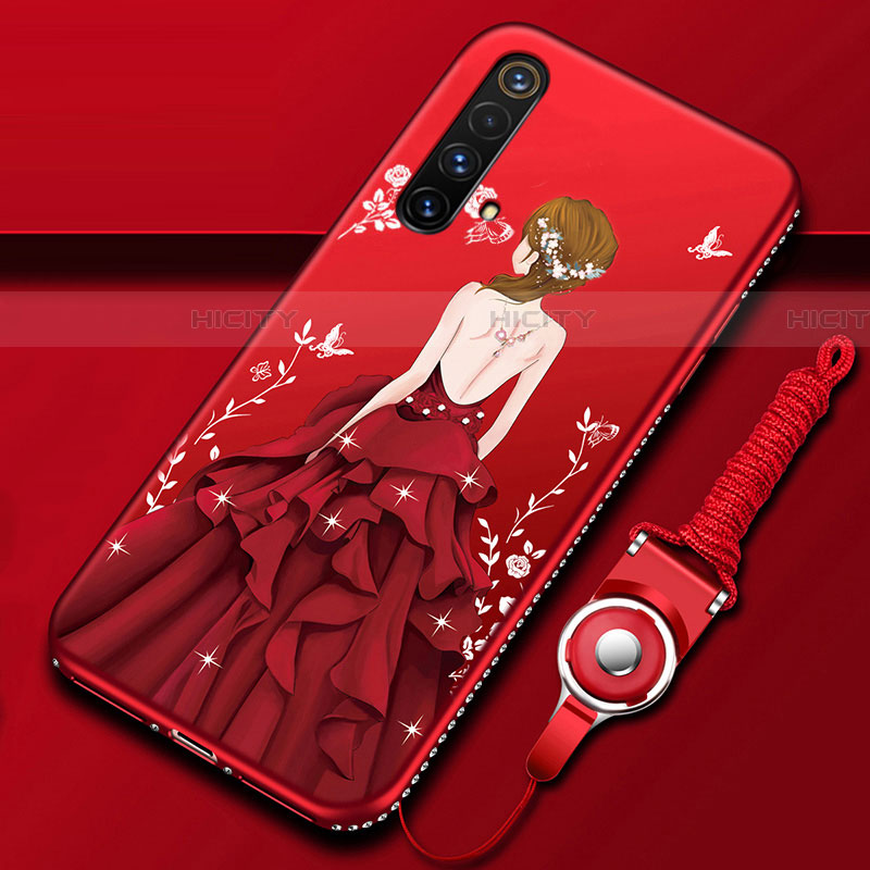 Funda Silicona Gel Goma Vestido de Novia Carcasa para Realme X50 5G