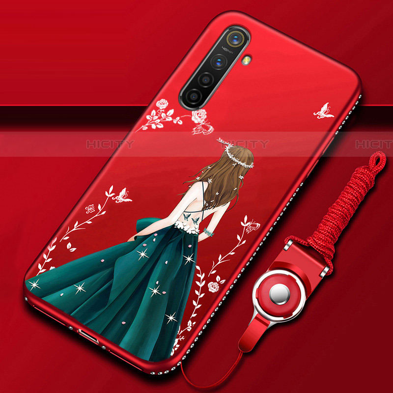 Funda Silicona Gel Goma Vestido de Novia Carcasa para Realme XT