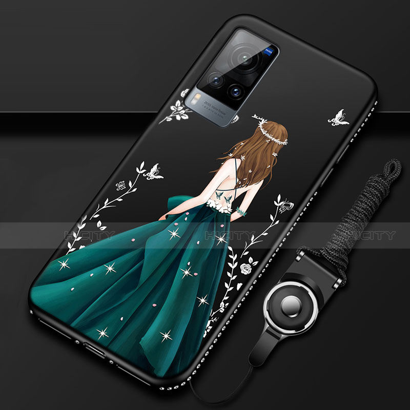 Funda Silicona Gel Goma Vestido de Novia Carcasa para Vivo X60T 5G