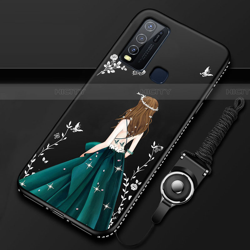 Funda Silicona Gel Goma Vestido de Novia Carcasa para Vivo Y50