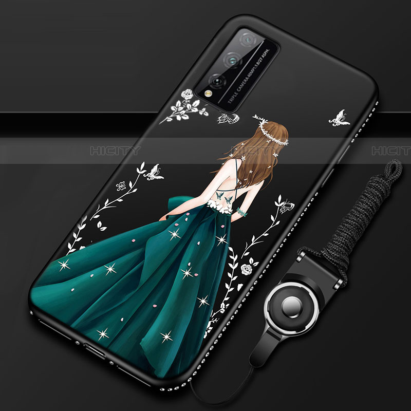 Funda Silicona Gel Goma Vestido de Novia Carcasa S01 para Huawei Honor Play4T Pro