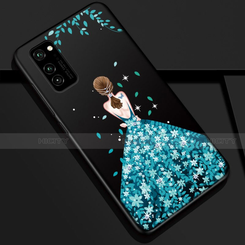 Funda Silicona Gel Goma Vestido de Novia Carcasa S01 para Huawei Honor V30 Pro 5G