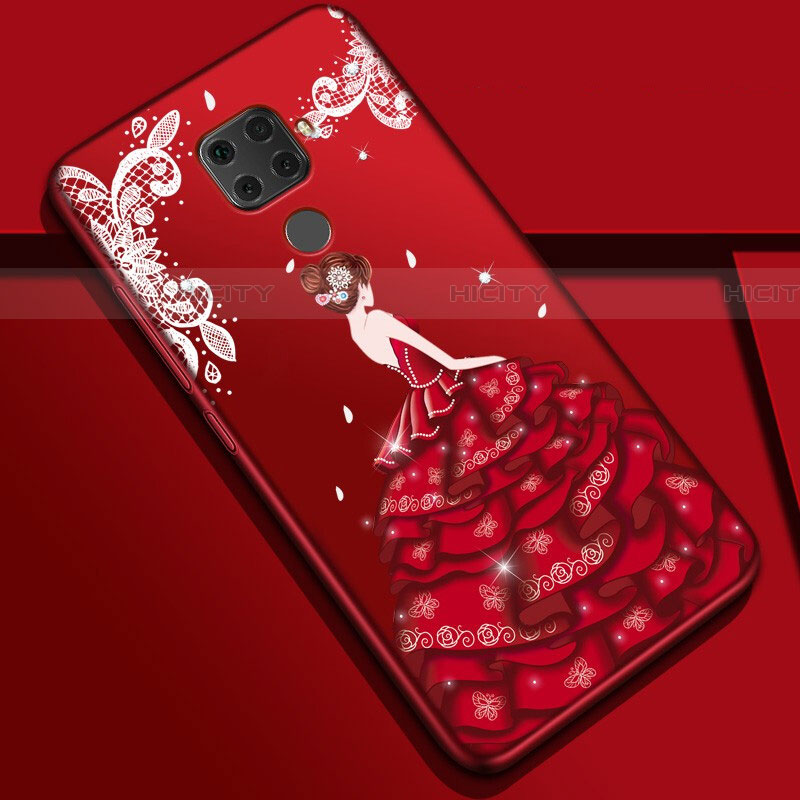 Funda Silicona Gel Goma Vestido de Novia Carcasa S01 para Huawei Mate 30 Lite