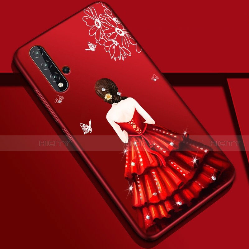 Funda Silicona Gel Goma Vestido de Novia Carcasa S01 para Huawei Nova 5