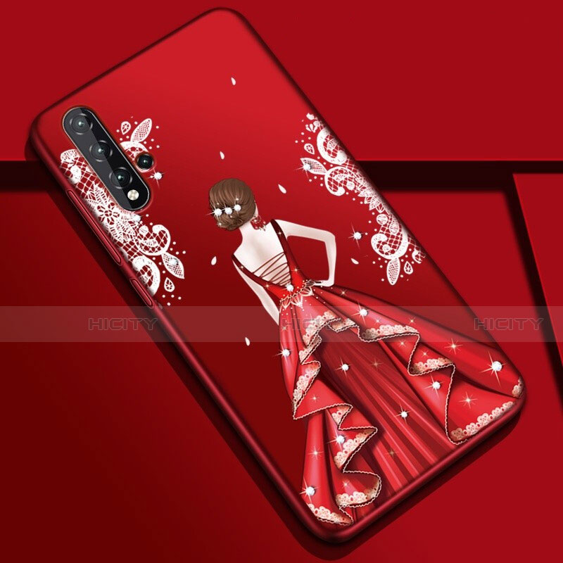 Funda Silicona Gel Goma Vestido de Novia Carcasa S01 para Huawei Nova 5