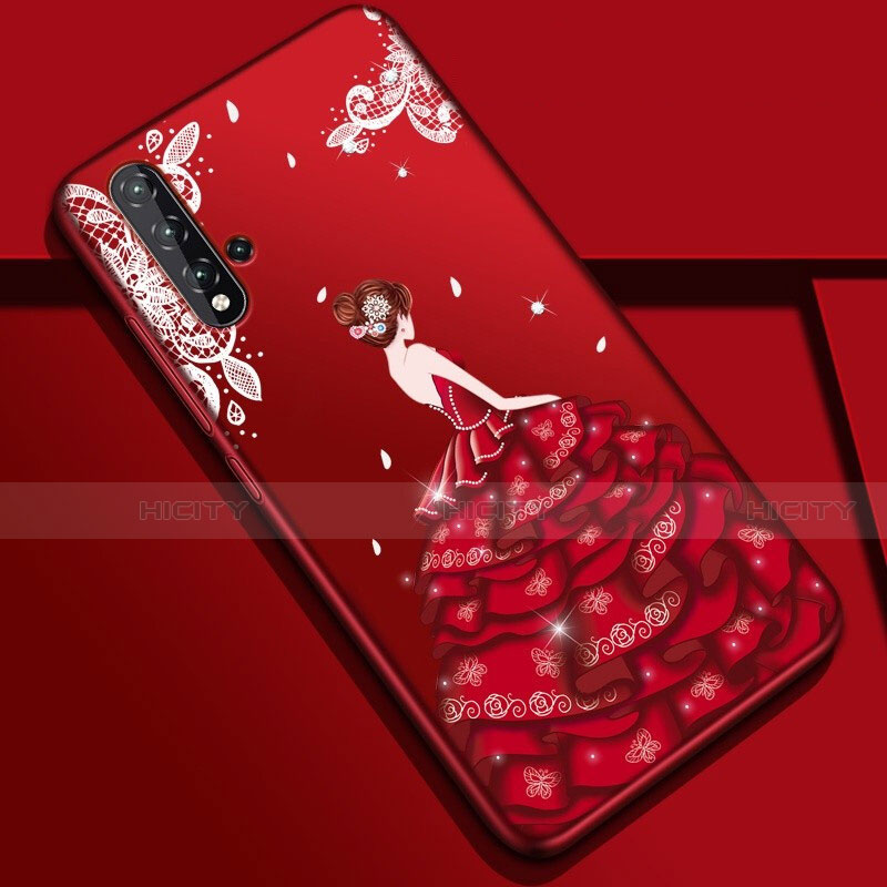 Funda Silicona Gel Goma Vestido de Novia Carcasa S01 para Huawei Nova 5