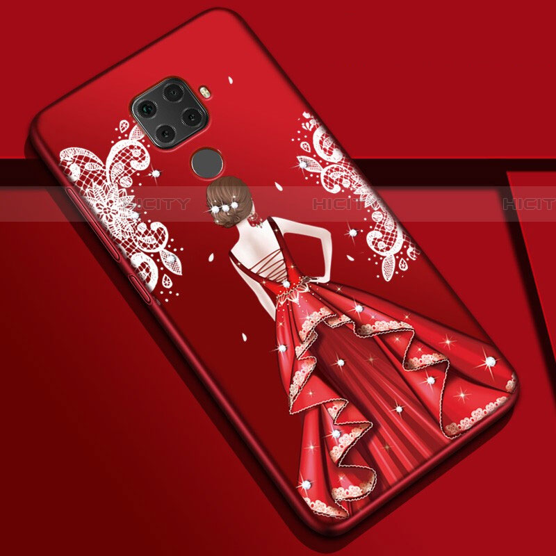 Funda Silicona Gel Goma Vestido de Novia Carcasa S01 para Huawei Nova 5z