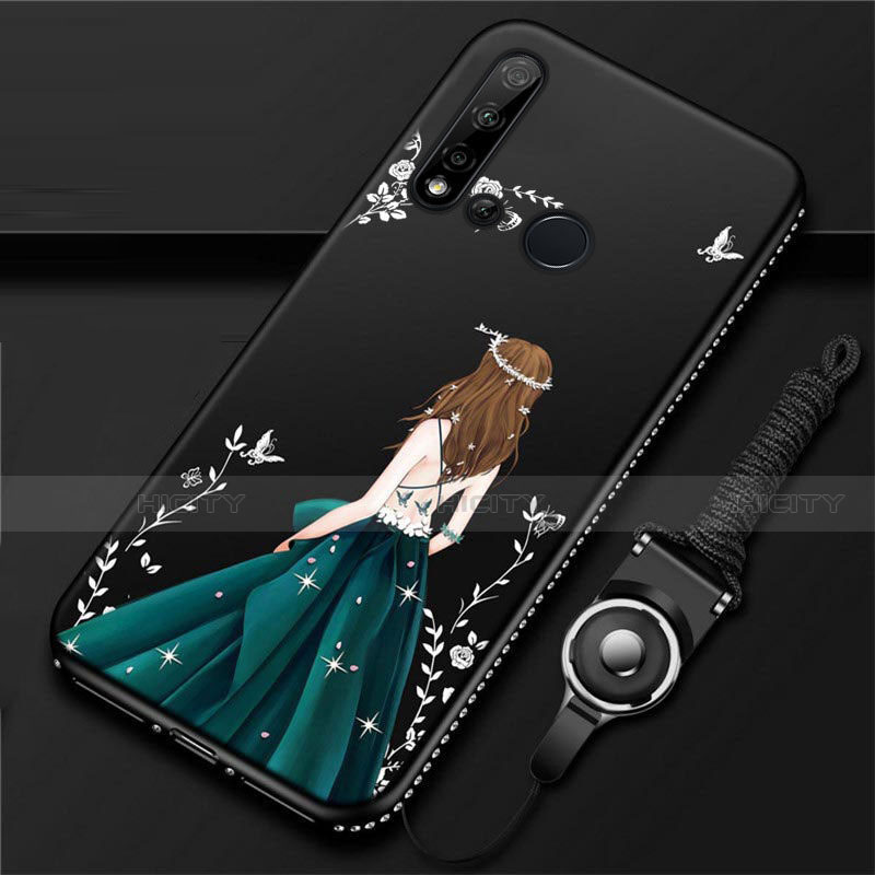 Funda Silicona Gel Goma Vestido de Novia Carcasa S01 para Huawei P20 Lite (2019)