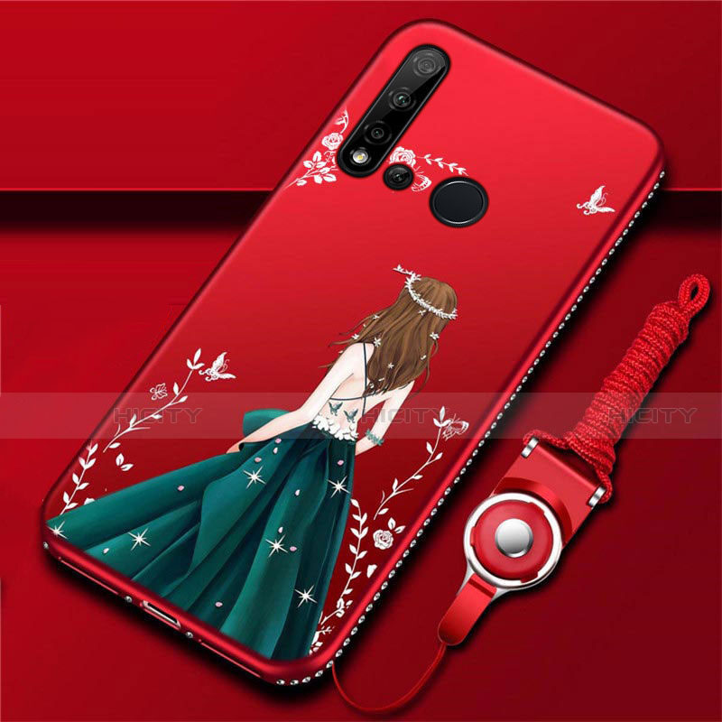 Funda Silicona Gel Goma Vestido de Novia Carcasa S01 para Huawei P20 Lite (2019)