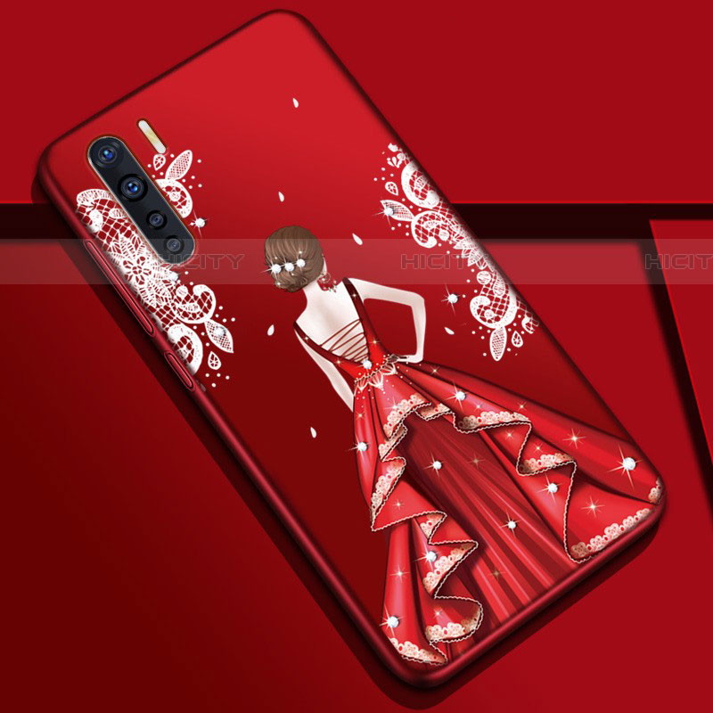 Funda Silicona Gel Goma Vestido de Novia Carcasa S01 para Oppo A91