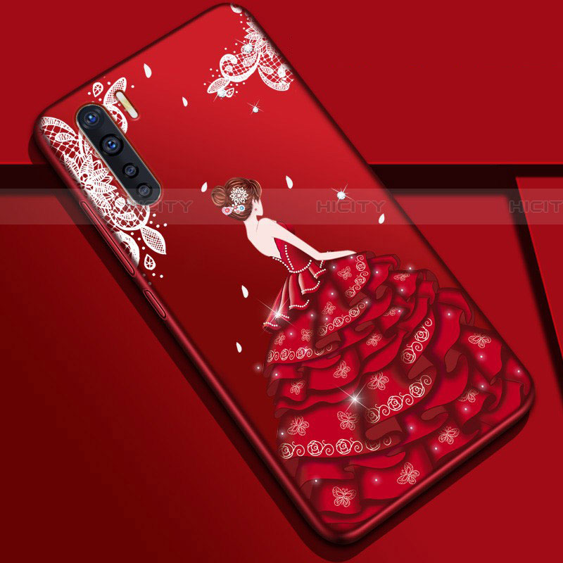 Funda Silicona Gel Goma Vestido de Novia Carcasa S01 para Oppo A91 Vistoso