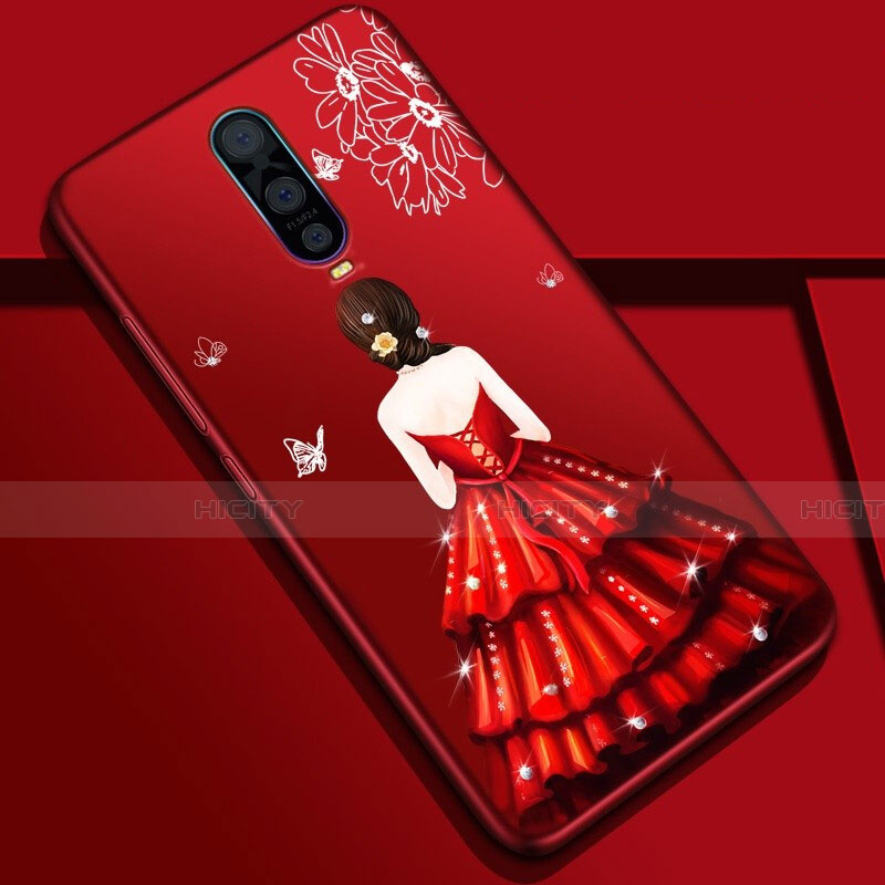 Funda Silicona Gel Goma Vestido de Novia Carcasa S01 para Oppo R17 Pro Multicolor