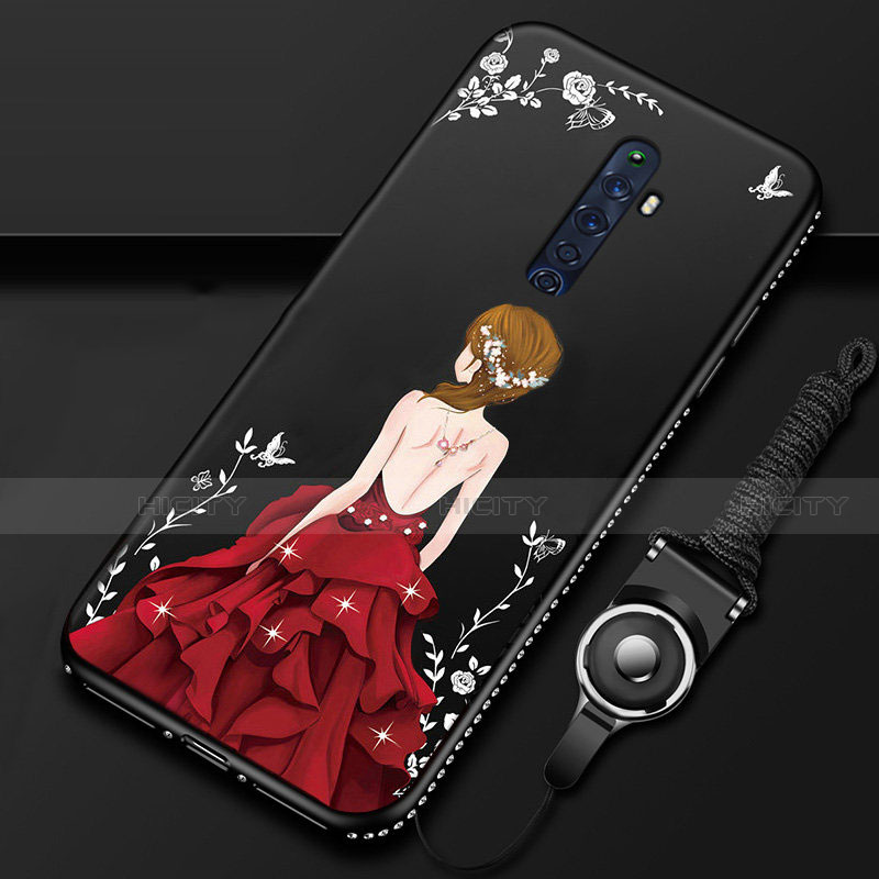 Funda Silicona Gel Goma Vestido de Novia Carcasa S01 para Oppo Reno2 Z