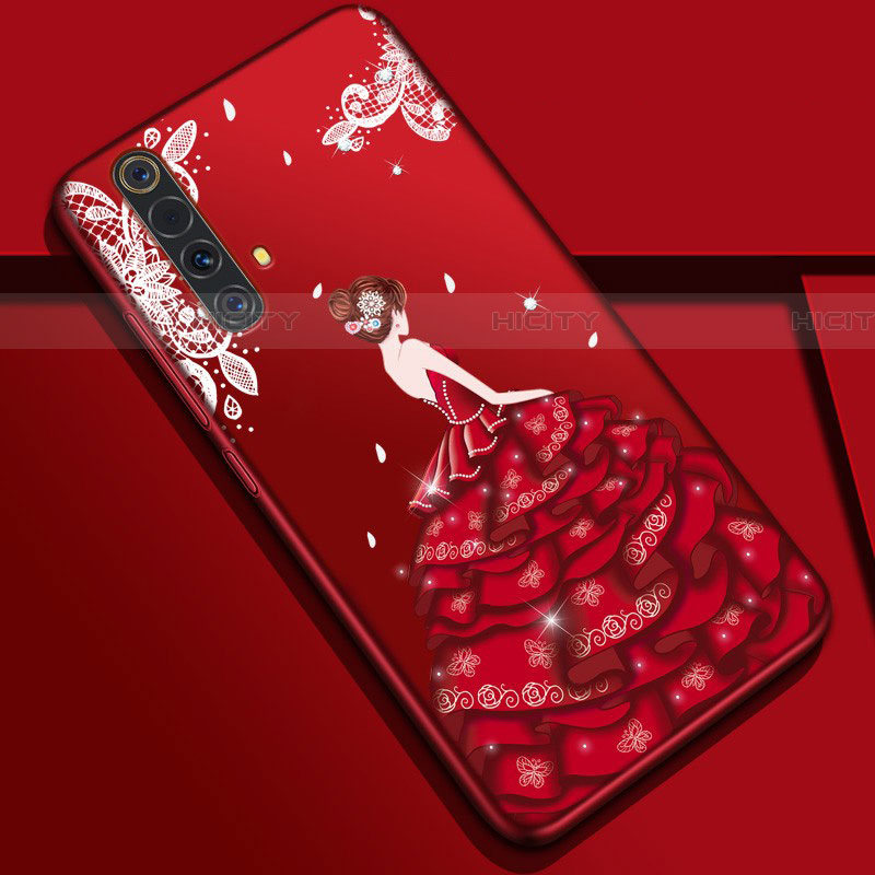 Funda Silicona Gel Goma Vestido de Novia Carcasa S01 para Realme X50m 5G