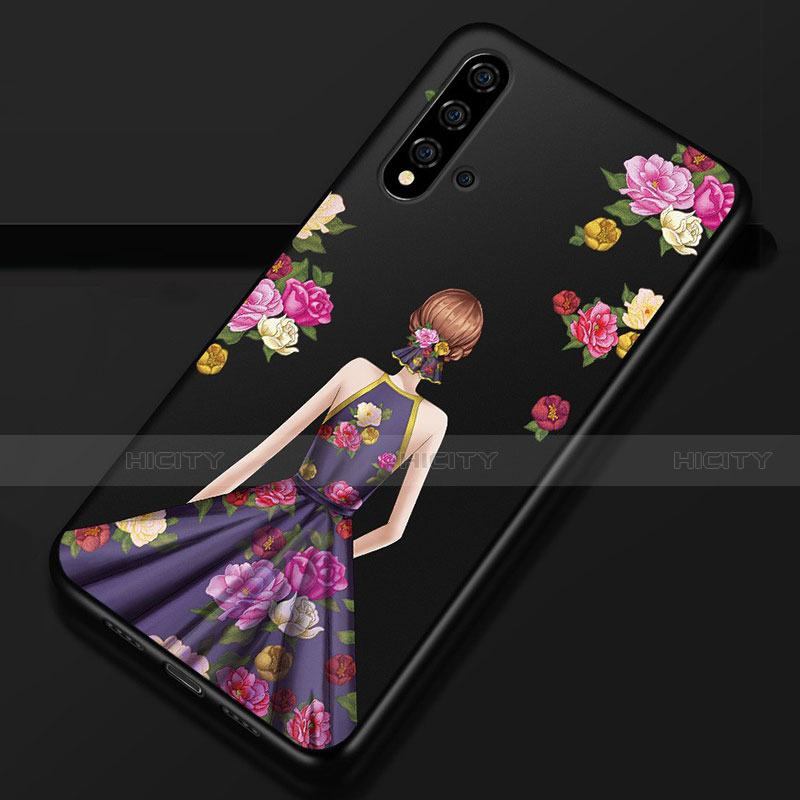 Funda Silicona Gel Goma Vestido de Novia Carcasa S02 para Huawei Nova 5