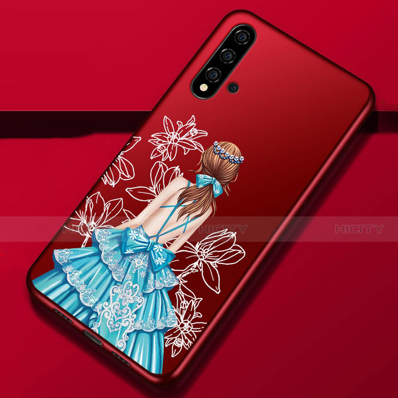 Funda Silicona Gel Goma Vestido de Novia Carcasa S02 para Huawei Nova 5