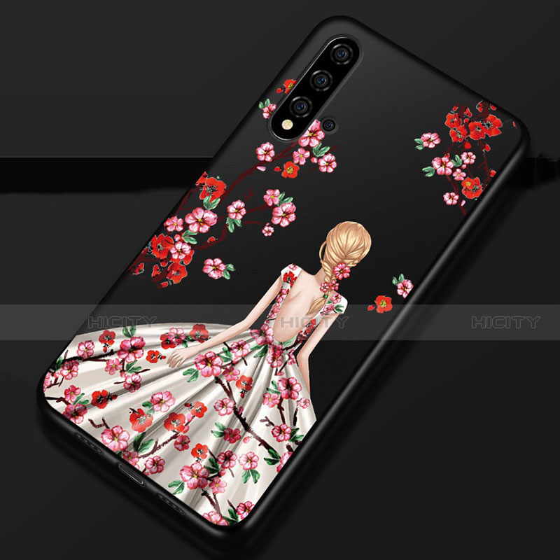 Funda Silicona Gel Goma Vestido de Novia Carcasa S02 para Huawei Nova 5 Pro