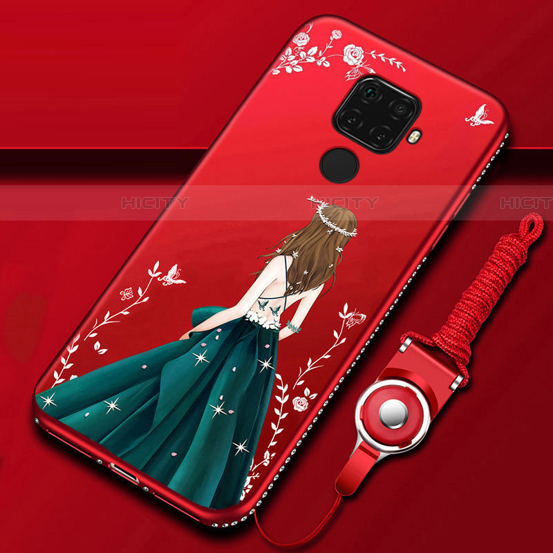 Funda Silicona Gel Goma Vestido de Novia Carcasa S02 para Huawei Nova 5i Pro