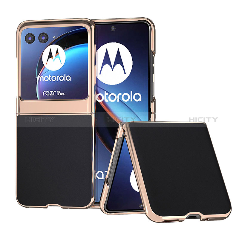 Funda Silicona Goma de Cuero Carcasa B01H para Motorola Moto Razr 40 Ultra 5G