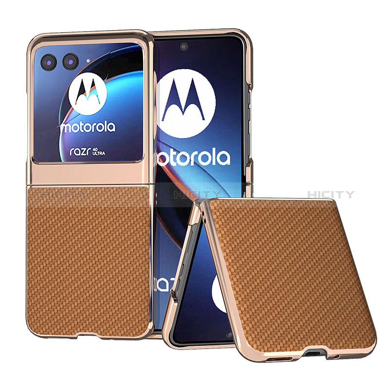 Funda Silicona Goma de Cuero Carcasa B04H para Motorola Moto Razr 40 Ultra 5G