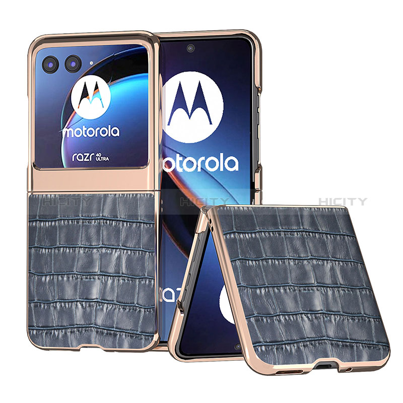 Funda Silicona Goma de Cuero Carcasa B08H para Motorola Moto Razr 40 Ultra 5G