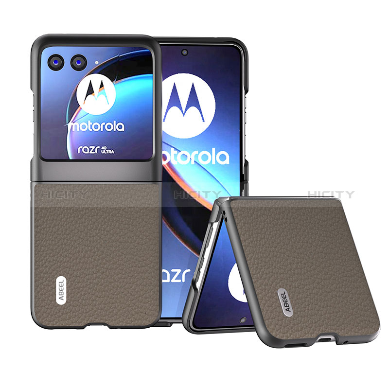 Funda Silicona Goma de Cuero Carcasa B10H para Motorola Moto Razr 40 Ultra 5G