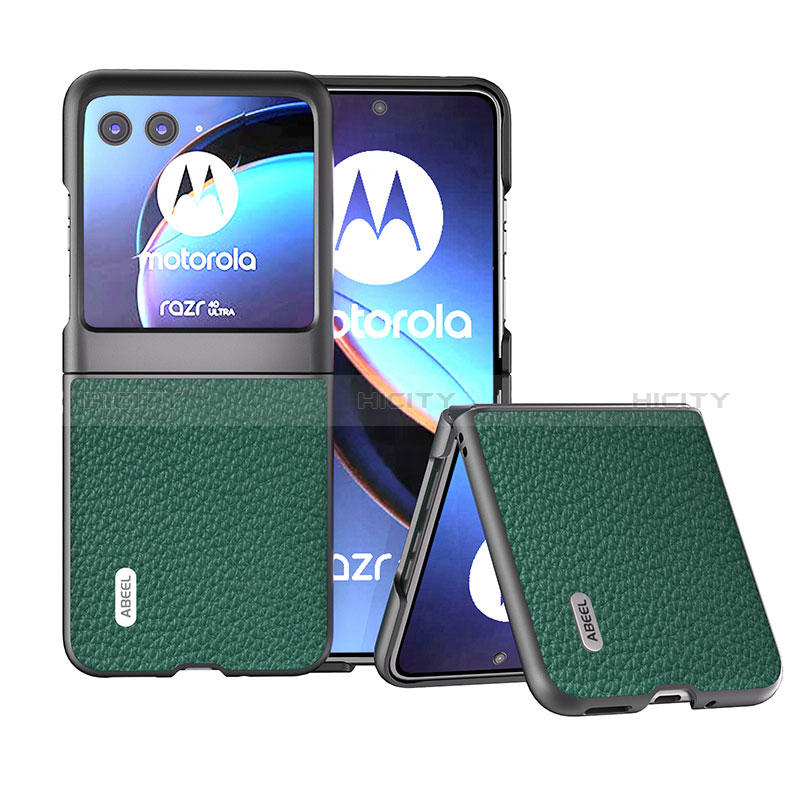 Funda Silicona Goma de Cuero Carcasa B10H para Motorola Moto Razr 40 Ultra 5G