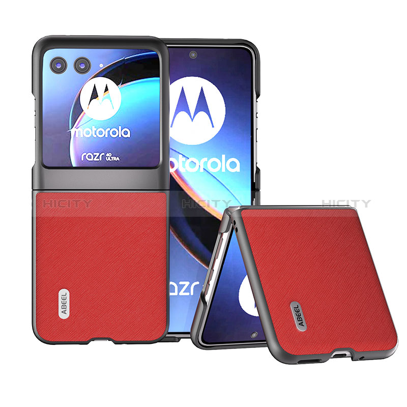 Funda Silicona Goma de Cuero Carcasa B13H para Motorola Moto Razr 40 Ultra 5G