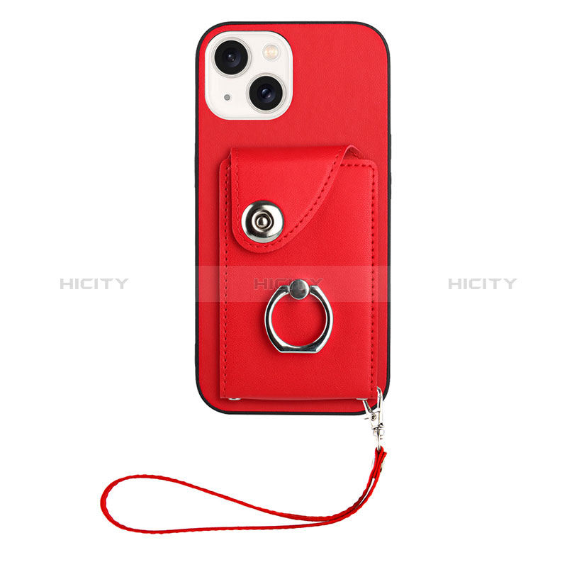 Funda Silicona Goma de Cuero Carcasa BF1 para Apple iPhone 14 Rojo