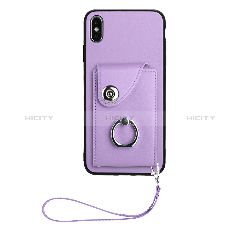 Funda Silicona Goma de Cuero Carcasa BF1 para Apple iPhone Xs Max