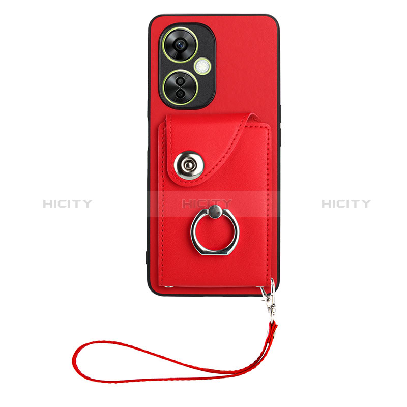 Funda Silicona Goma de Cuero Carcasa BF1 para OnePlus Nord CE 3 Lite 5G Rojo