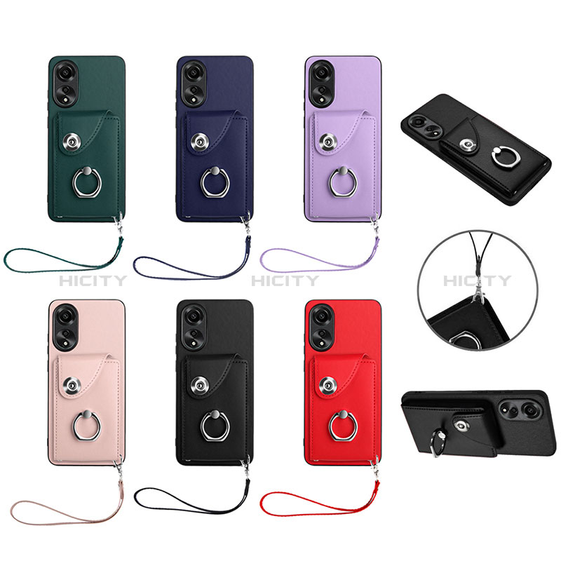 Funda Silicona Goma de Cuero Carcasa BF1 para Oppo A78 4G