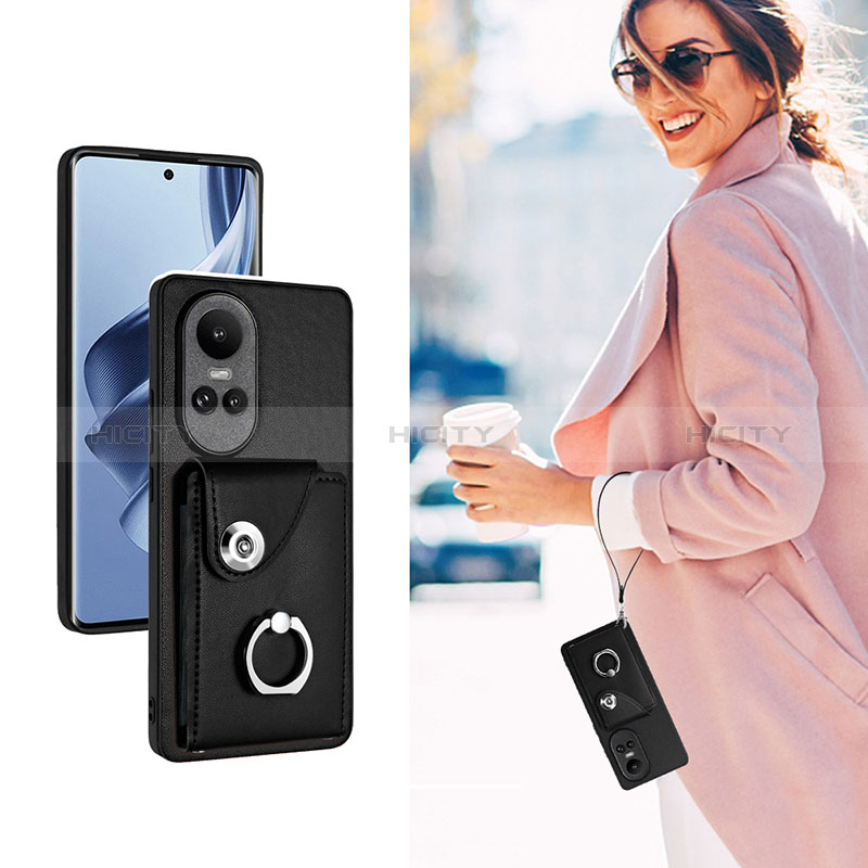 Funda Silicona Goma de Cuero Carcasa BF1 para Oppo Reno10 5G