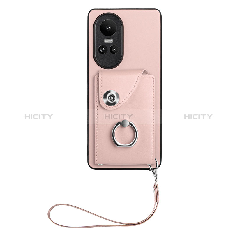 Funda Silicona Goma de Cuero Carcasa BF1 para Oppo Reno10 5G Oro Rosa