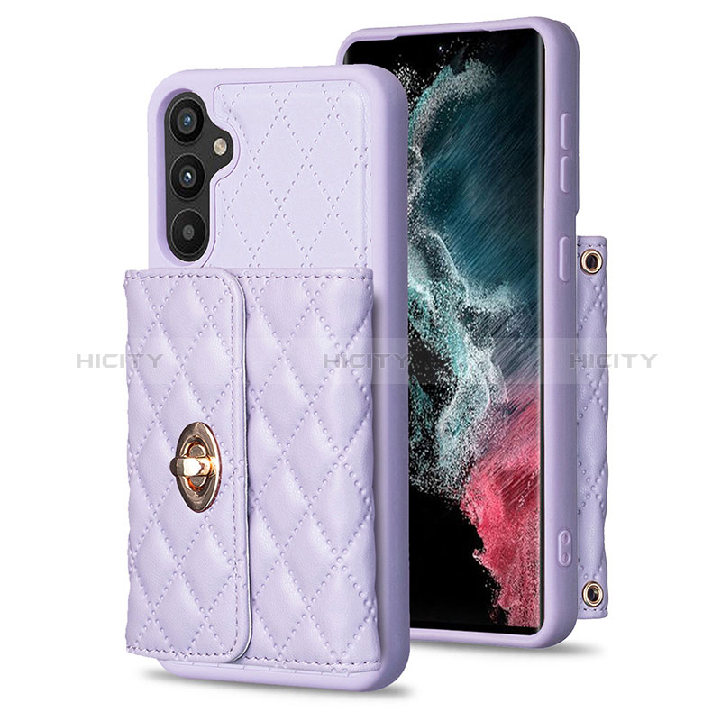 Funda Silicona Goma de Cuero Carcasa BF1 para Samsung Galaxy A34 5G Purpura Claro