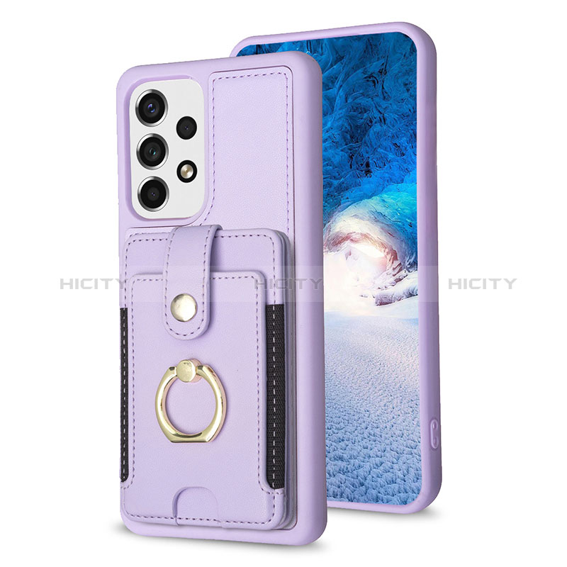 Funda Silicona Goma de Cuero Carcasa BF1 para Samsung Galaxy A53 5G Purpura Claro