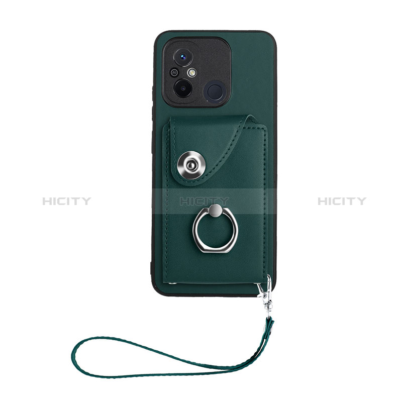 Funda Silicona Goma de Cuero Carcasa BF1 para Xiaomi Poco C55 Verde Noche