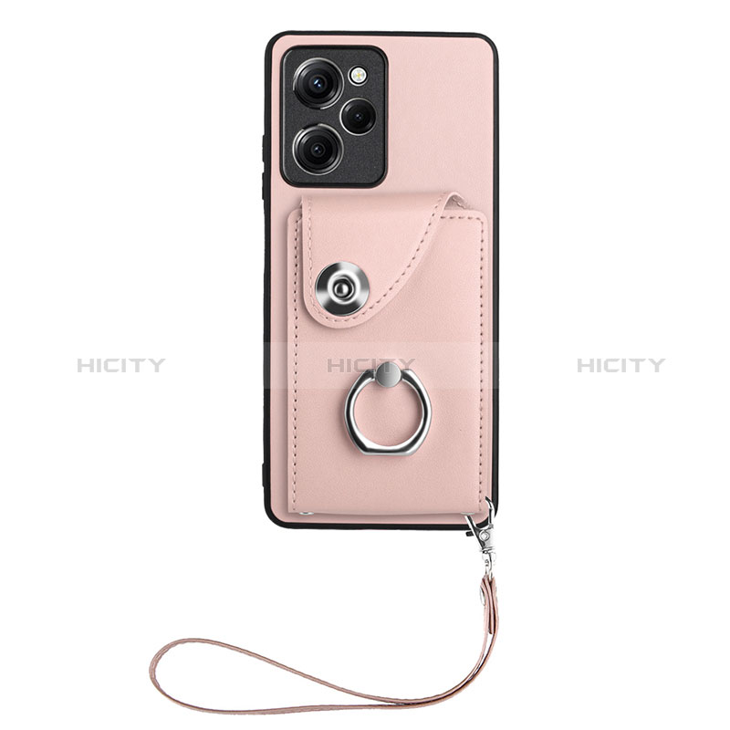 Funda Silicona Goma de Cuero Carcasa BF1 para Xiaomi Redmi Note 12 Pro Speed 5G Oro Rosa