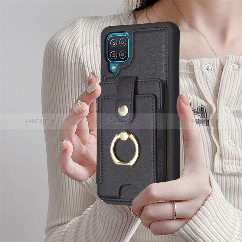 Funda Silicona Goma de Cuero Carcasa BF2 para Samsung Galaxy A12