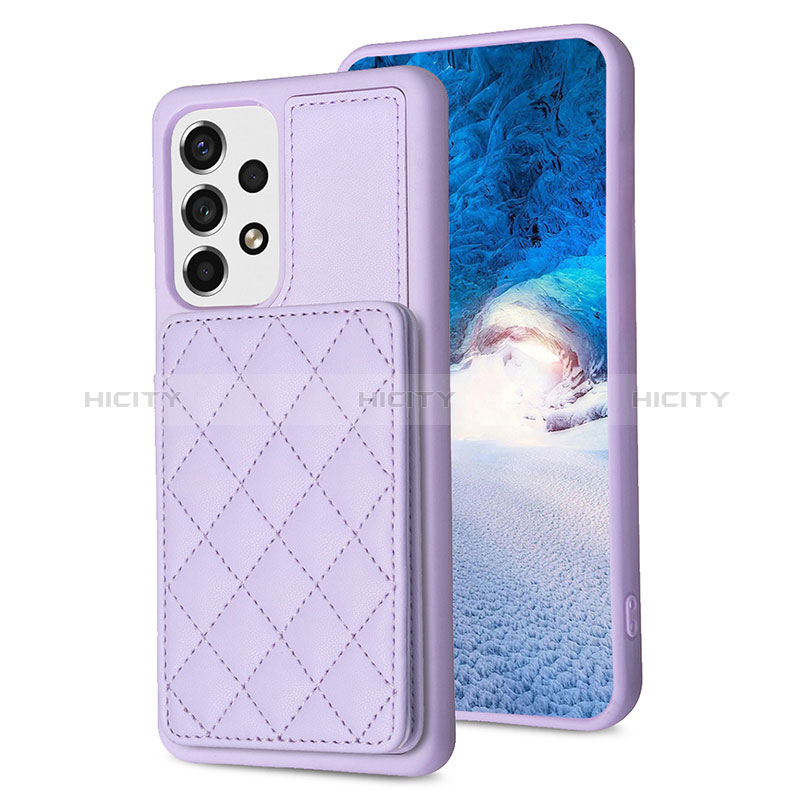 Funda Silicona Goma de Cuero Carcasa BF2 para Samsung Galaxy A53 5G Purpura Claro