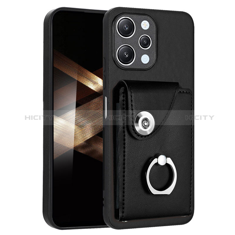 Funda Silicona Goma de Cuero Carcasa BF2 para Xiaomi Poco M6 Pro 5G Negro