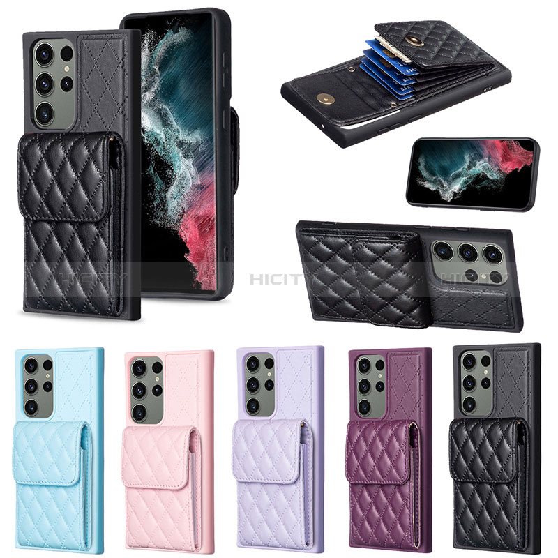 Funda Silicona Goma de Cuero Carcasa BF6 para Samsung Galaxy S22 Ultra 5G