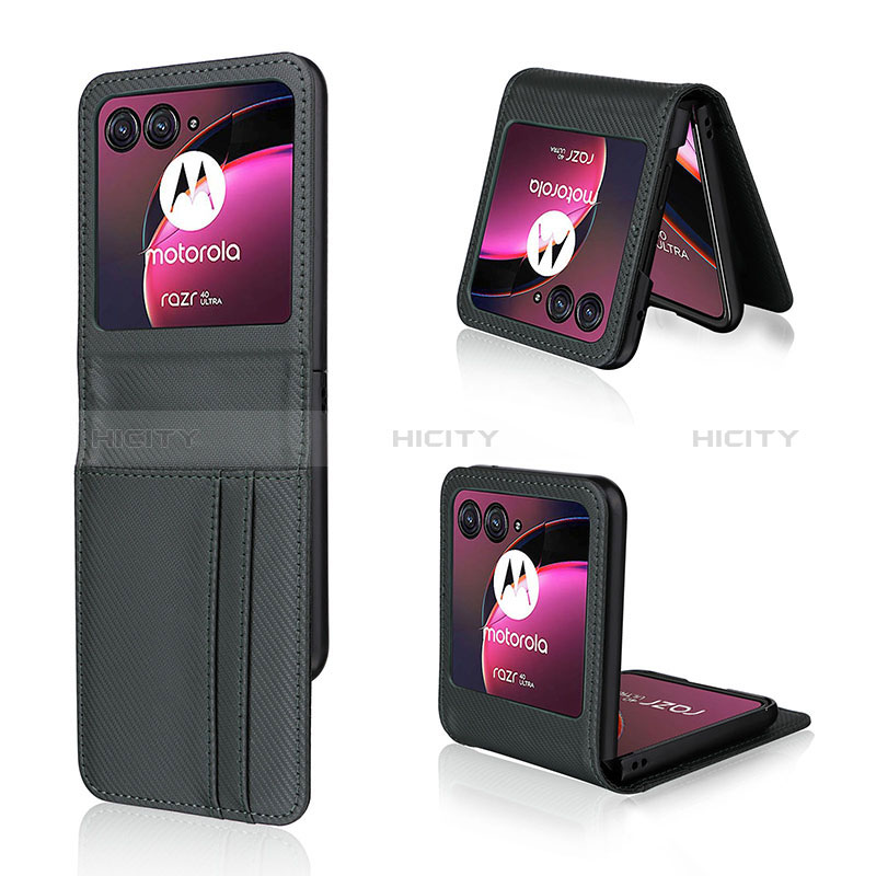 Funda Silicona Goma de Cuero Carcasa BY1 para Motorola Moto Razr 40 Ultra 5G